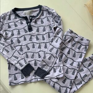 The Beaufort Bonnet Company purple and navy Pajama Set